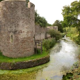 medieval castle near river